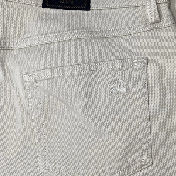 NEW BROOLS BROTHERS Men's 5-Pocket Straight Leg Pants Ecru Khaki Size 34x30 - Picture 8 of 8